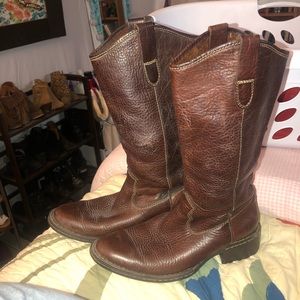 Born Brown Leather Cowboy Boots